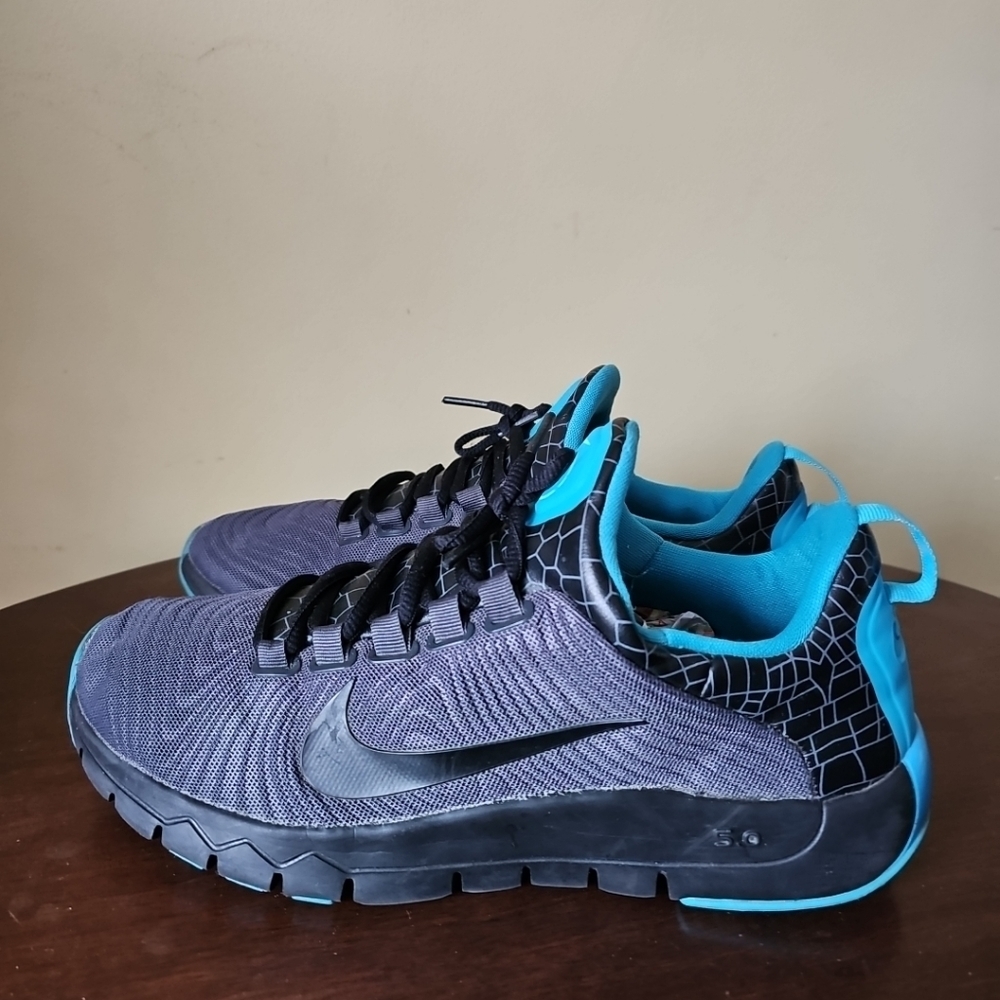 Nike‎ Free Trainer 5.0 N7 Anthracite Dark Turquoise 717811-041 Mens Sz 10…